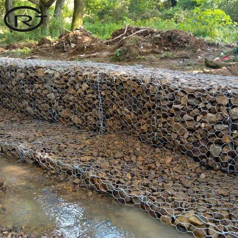 Gabion Matratze heiß DIP Verzinkt geschweißte Gabion Drahtgitter Box Steinkegel