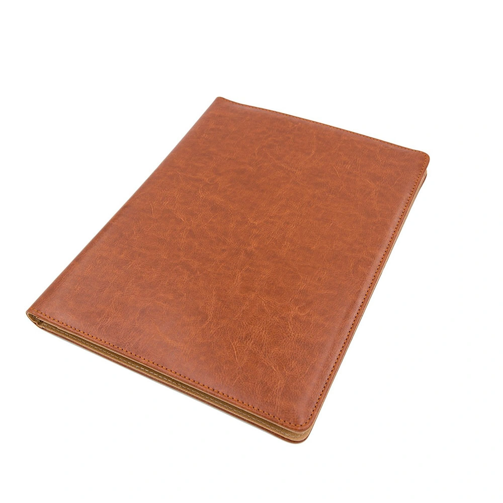 Hot Sale A4 Faux Leather Clipboard Compendium Folder with Calculator