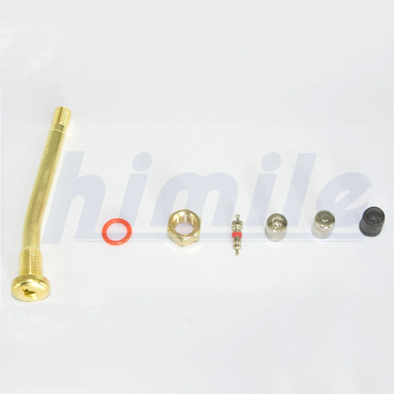 Himile Car/Auto Accessory V3.20 Series Tubeless Clamp in Copper/Brass Air Inflator Tire Valve for Truck and Bus V3-20-2