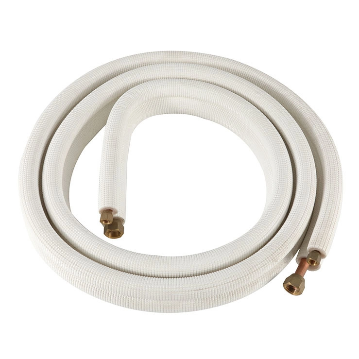 3/8+3/4 PVC Foam Insulated Pancake Coil Copper Aluminum Connecting Pipe for HVAC