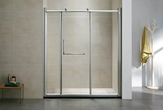 Bathroom Square Shape Pivot Glass Shower Box