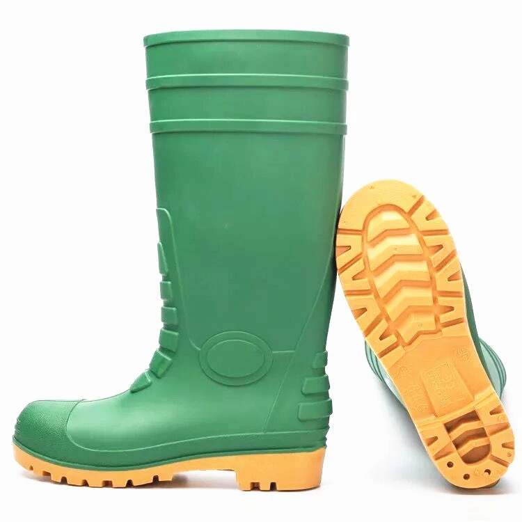 Cheap Price Industry Steel Toe Cap Safety Knee High Rainboots Gumboots