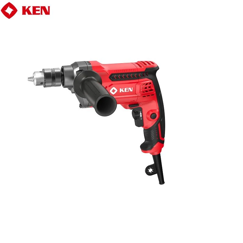 Electric Drill with 10mm Metal Chuck, Hand Drill with Auxiliary Handle