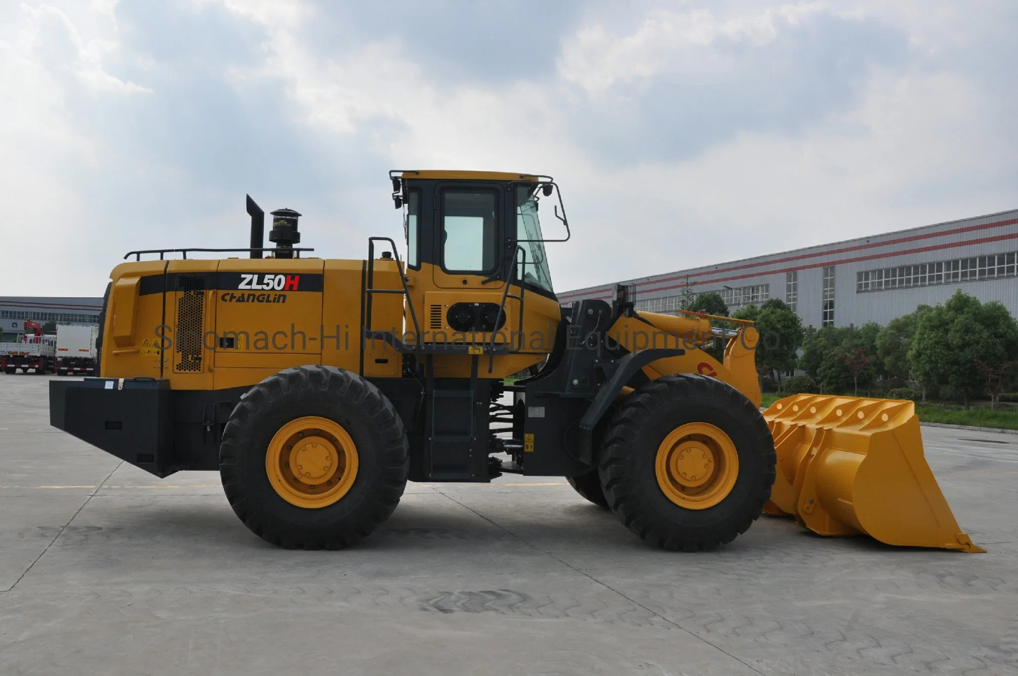 Heavy Duty 5.5Tons Sinomach Changlin chargeuse à roues avec frein de zone humide pour poussiéreux