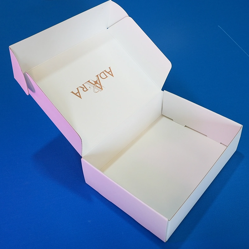 Custom Postage Packaging Recyclable Corrugated Shipping Mailer Box White Kraft Paper