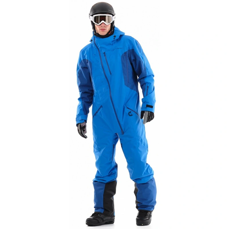 Mens Outdoor Winter Ski One Piece Suit Warm Windproof Waterproof Ski Wear