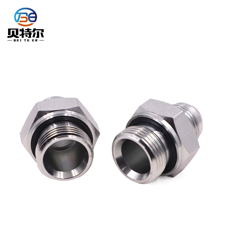 Jic Male 74deg Cone /Bsp Male Captive Seal Hydraulic Hose Fitting Coupling Connector