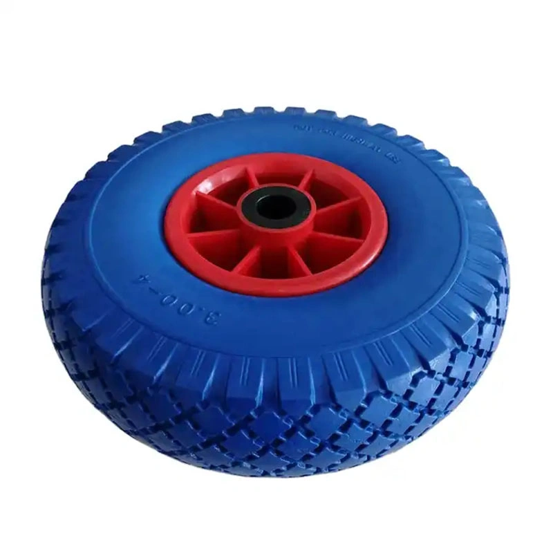 3.00-4 Polyurethan PU Schaum gefüllte Reifen Spielzeug Auto Gummirad Mit Kunststoffrahmen für Wagenwagen