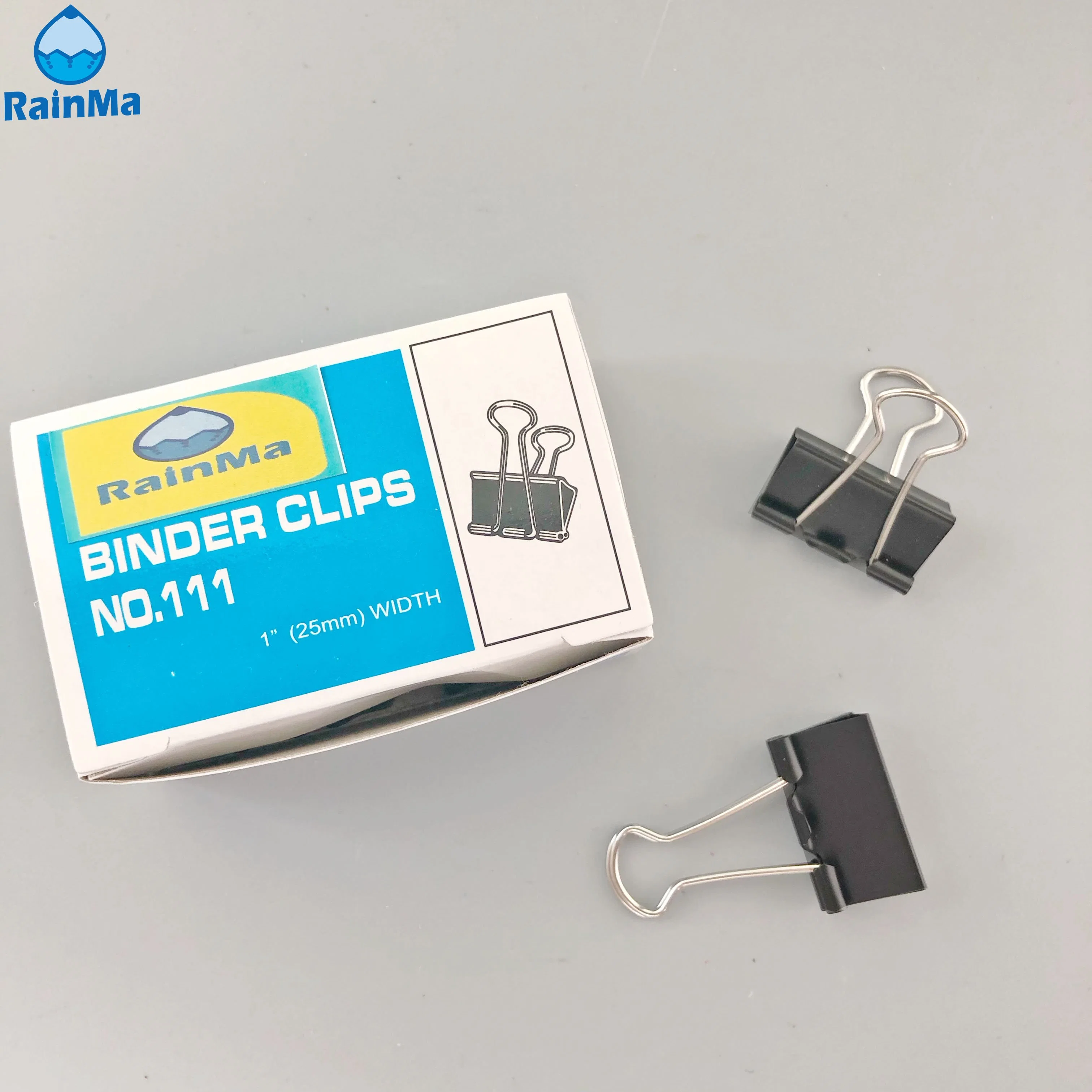 25mm 12PCS Metal Binder Clips Binding Paper Clips with Custom Logo