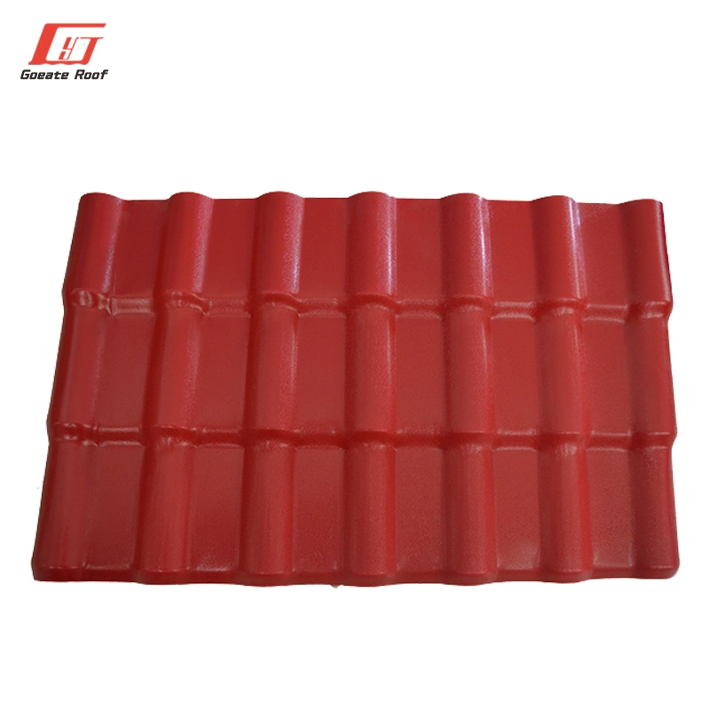 Plastic Spanish Style Building Materials Anti-Corrosion ASA Resin PVC Roofing/Roof Tile