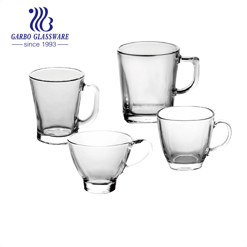 Taza de vidrio clásicos populares y Venta caliente vaso de té o café Mayorista/Proveedor cristalería baratos