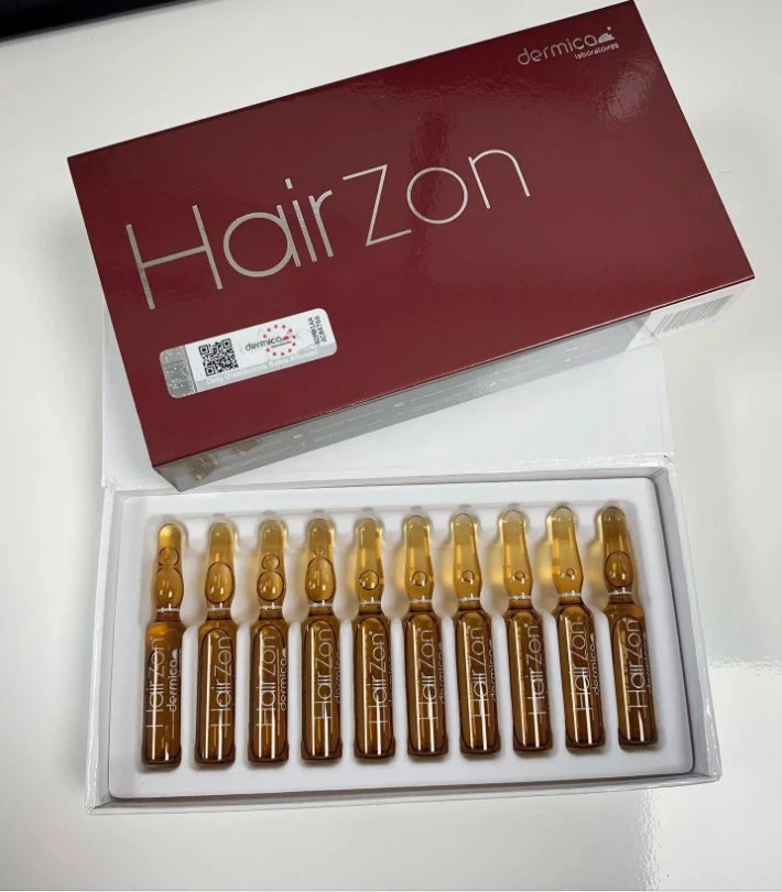 El año 2022 Suiza Dermica Hairzon Original de inyección de mesoterapia pelo mejorar la salud del cuero cabelludo reducir la pérdida del cabello promover el crecimiento de pelo nuevo