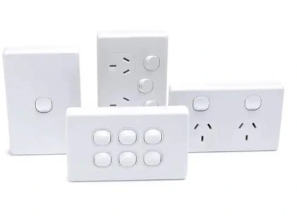 Australia High quality/High cost performance  Electric a Series White 1 Gang Wall Switch Socket