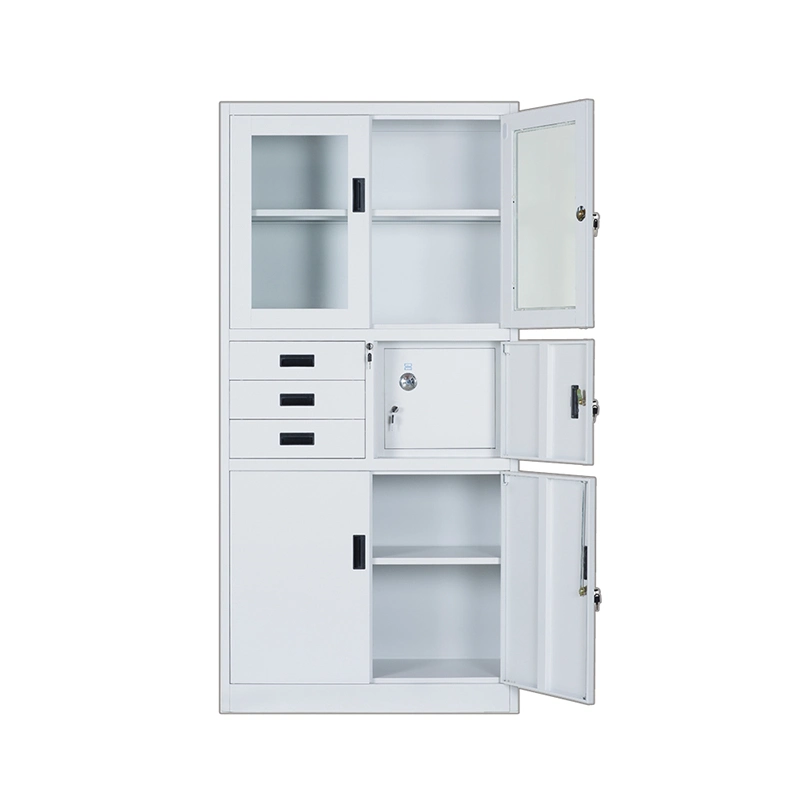 Hot Sale Durable Document Storage with Glass Door Metal Storage