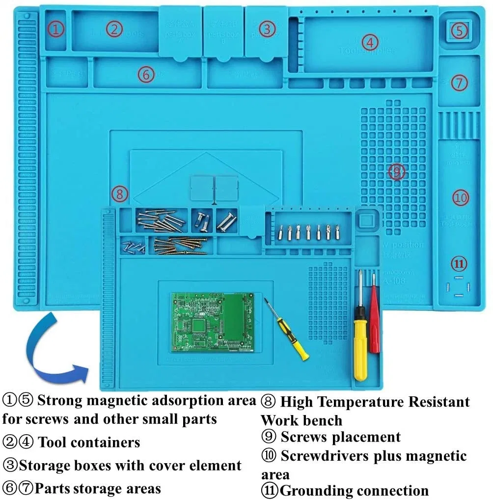 High Temperature Heat Soldering Station Repair Insulation Pad Repair Mat