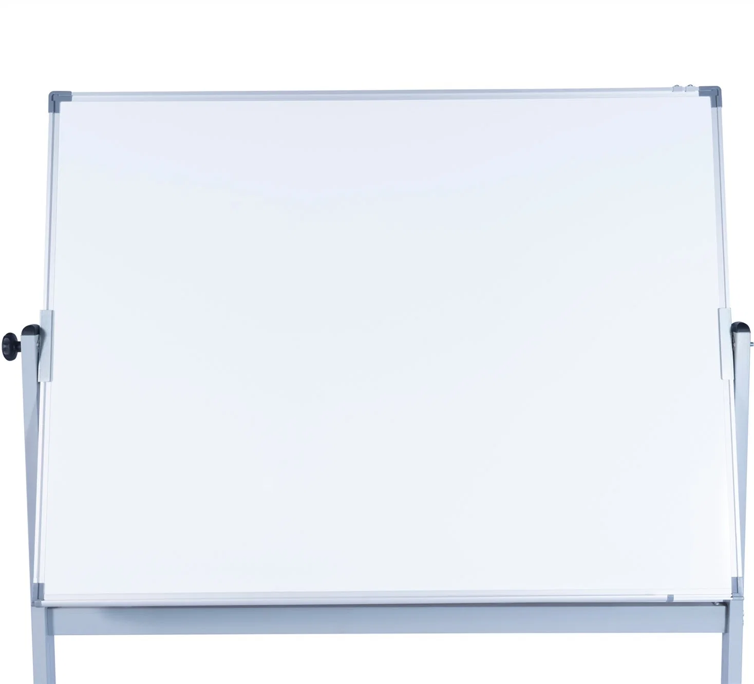 4'x8' Mobile Pivot Whiteboard Revolved Writing Board with Wheels & Locks