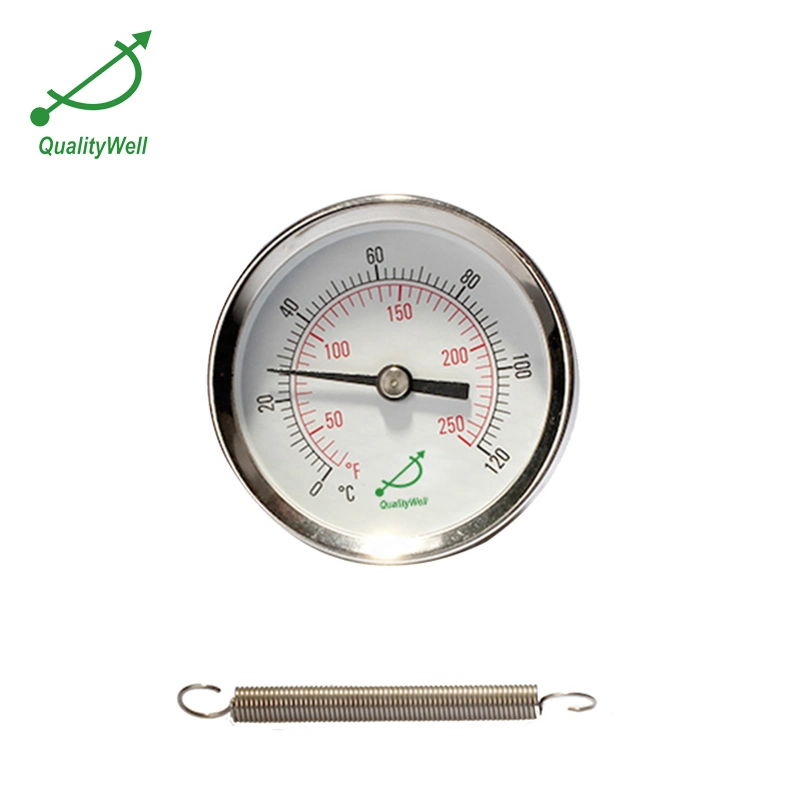 Testing Gauge Surface Thermometer with Spring Temperature Gauge Temperature of The Surface Via Bimetallic Base