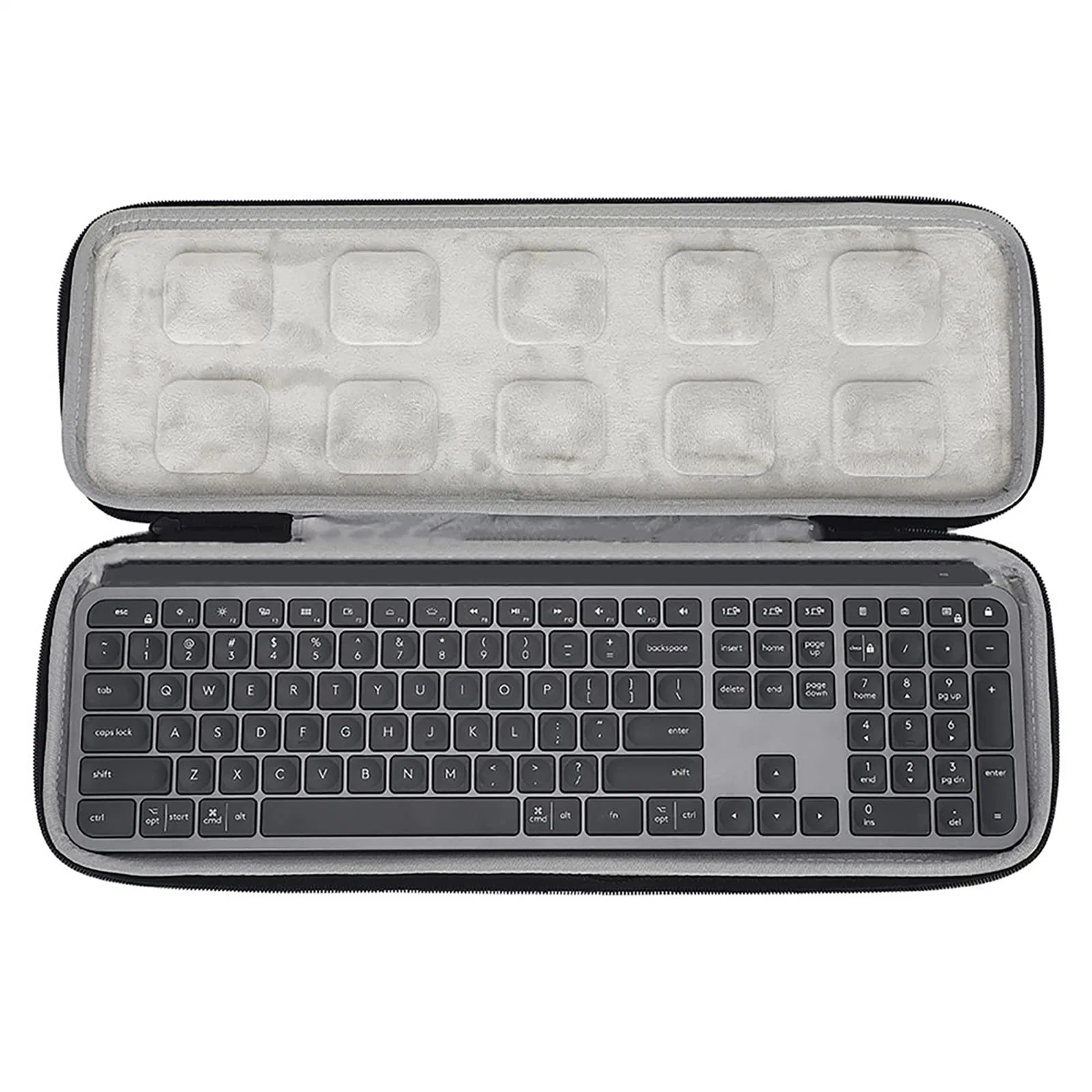 Hard Case for Logitech Mx Keys Advanced Wireless Illuminated Keyboard Protection Storage Bag