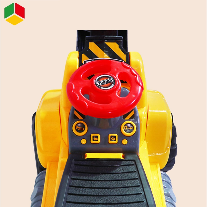 QS Education Kids Ride Car Toy Children's Electric Project Car Plastic Simulation Construction Truck Baby Ride Sit Charge Bulldozer Toys