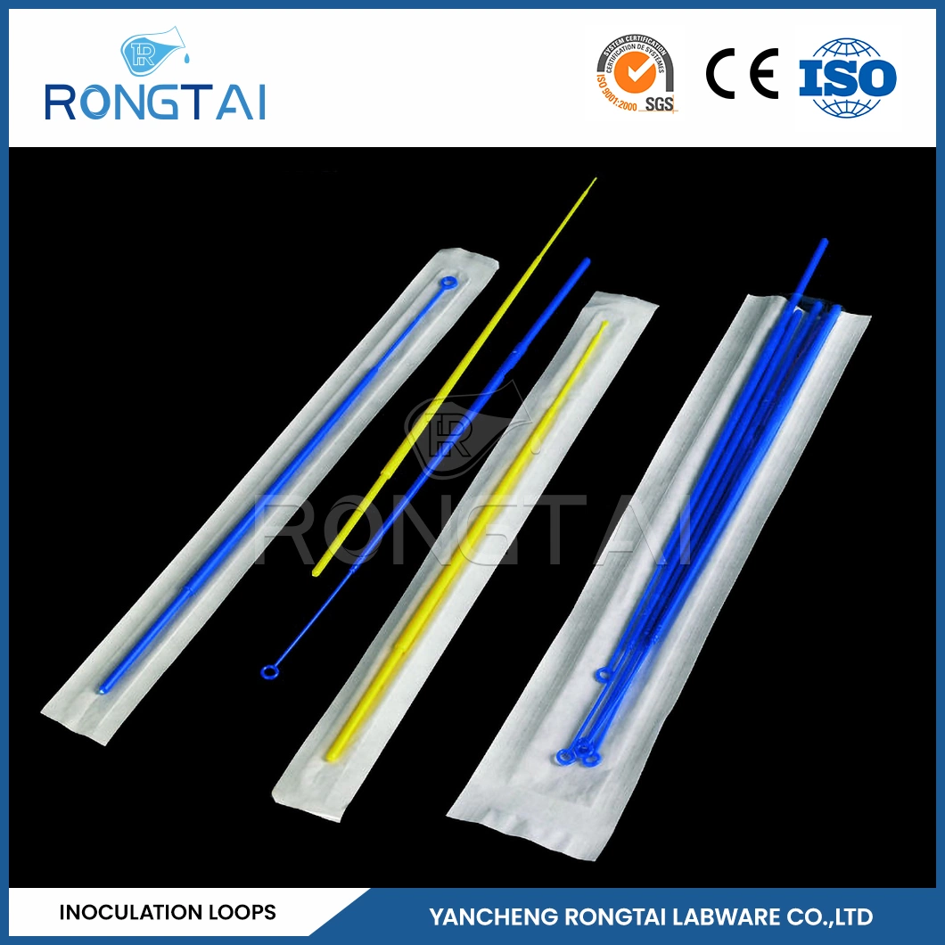 Rongtai Medical Laboratory Consumables Factory as Sterile 10UL 1UL Plastic PP as ABS Disposable Inoculating Loops China Lab Plasticware 10UL Inoculation Loops