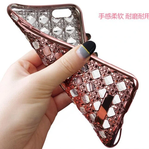 Electroplating Agate Diamond TPU Case for iPhone 6 Plus