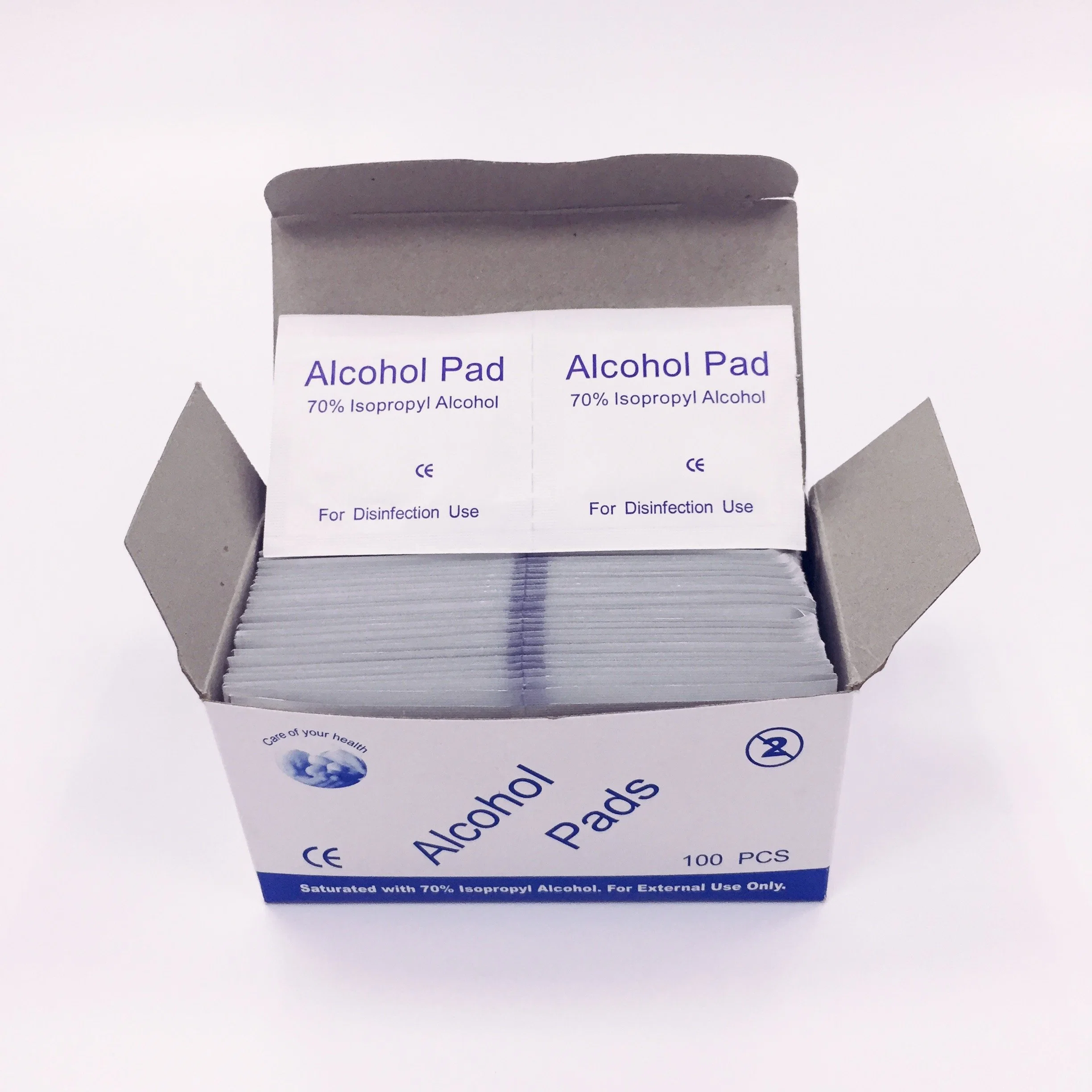 Saturated with 70% Isopropyl Alcohol Prep Pad/Swabs Sterile Pad