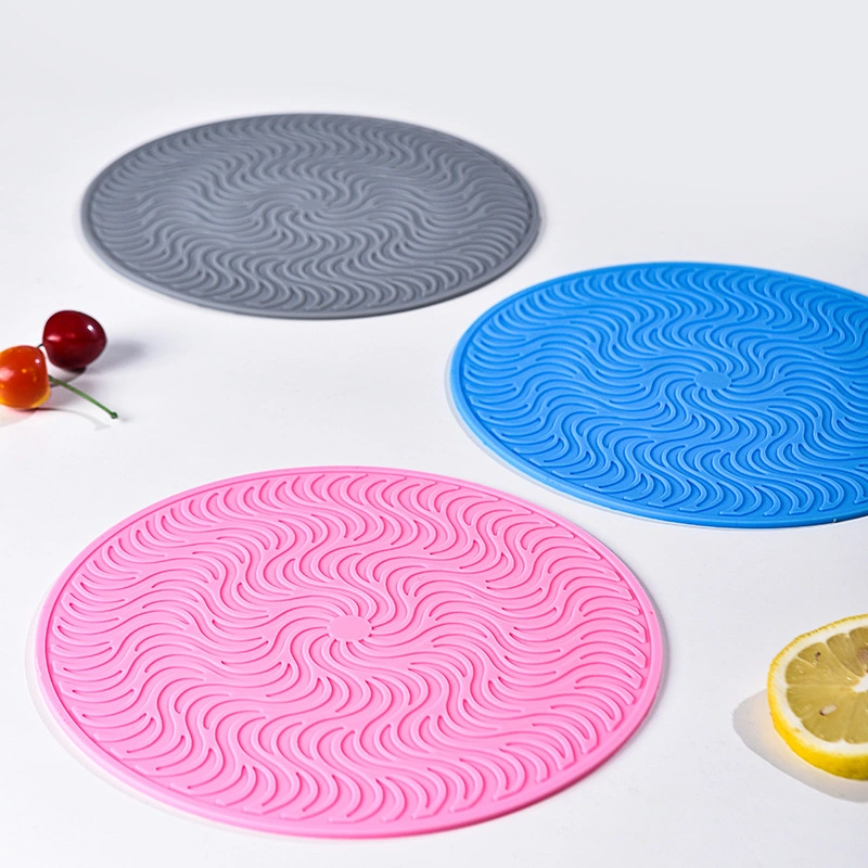 Round Silicone Insulation Pad Stackable Soup Bowl Mat Essential Kitchen Tool