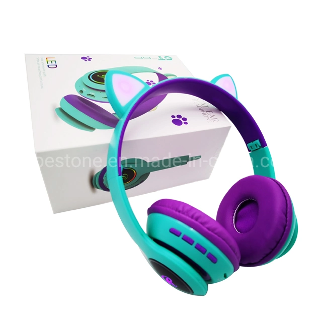 Fones de ouvido Bluetooth dobráveis portáteis com rádio FM integrado, cancelamento ativo de ruído, faixa de cabeça para uso externo e fones de ouvido sem fio.