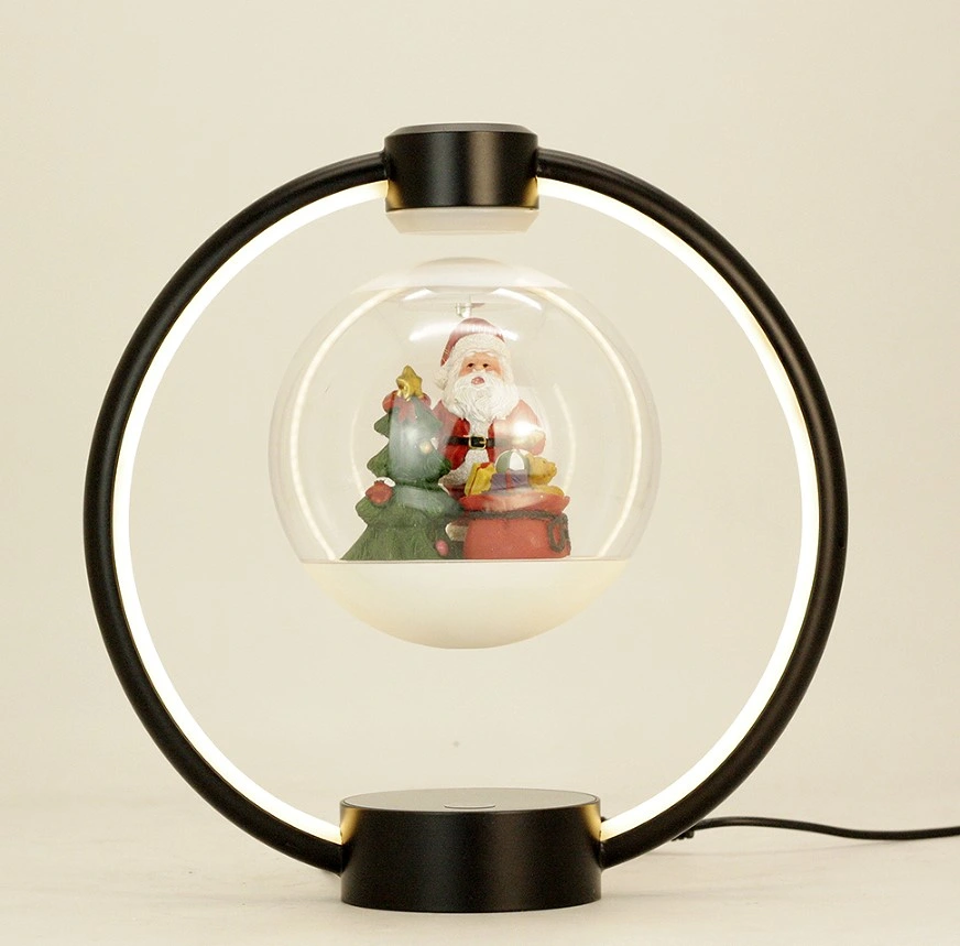 Nouveau cadeau de Noël avec ballon de Noël à motif magnétique rond et créatif Décor