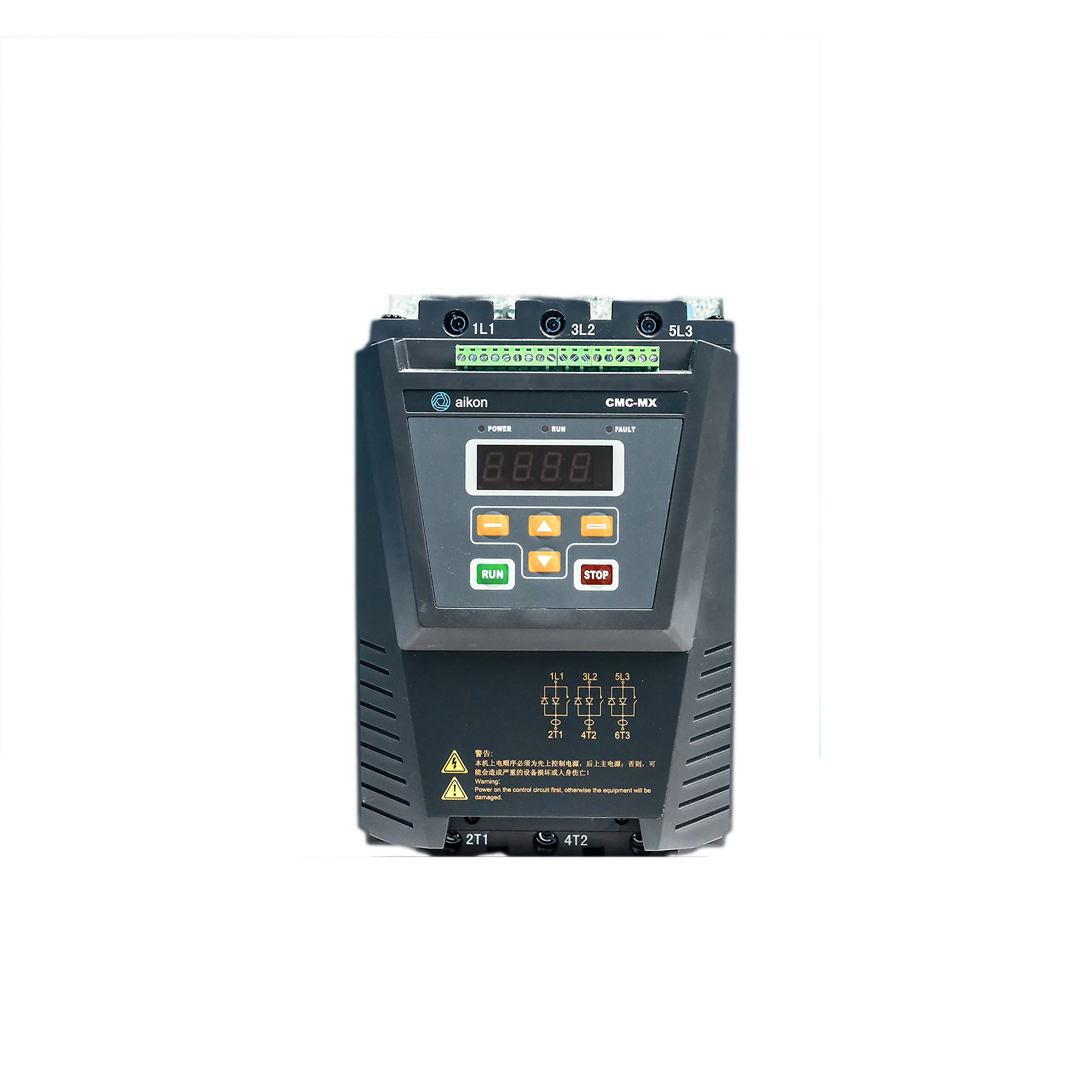 Aikon RS485 Communication Free Stop Controller 55kw 3 Phase 380V 220V Soft Starter for Pumps and Fans