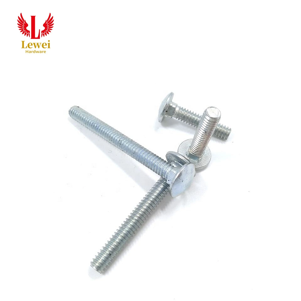 Hot Selling DIN 603 Stainless Steel Brass Left Hand Fine Thread Round Wafer Hex Head Carriage Bolts