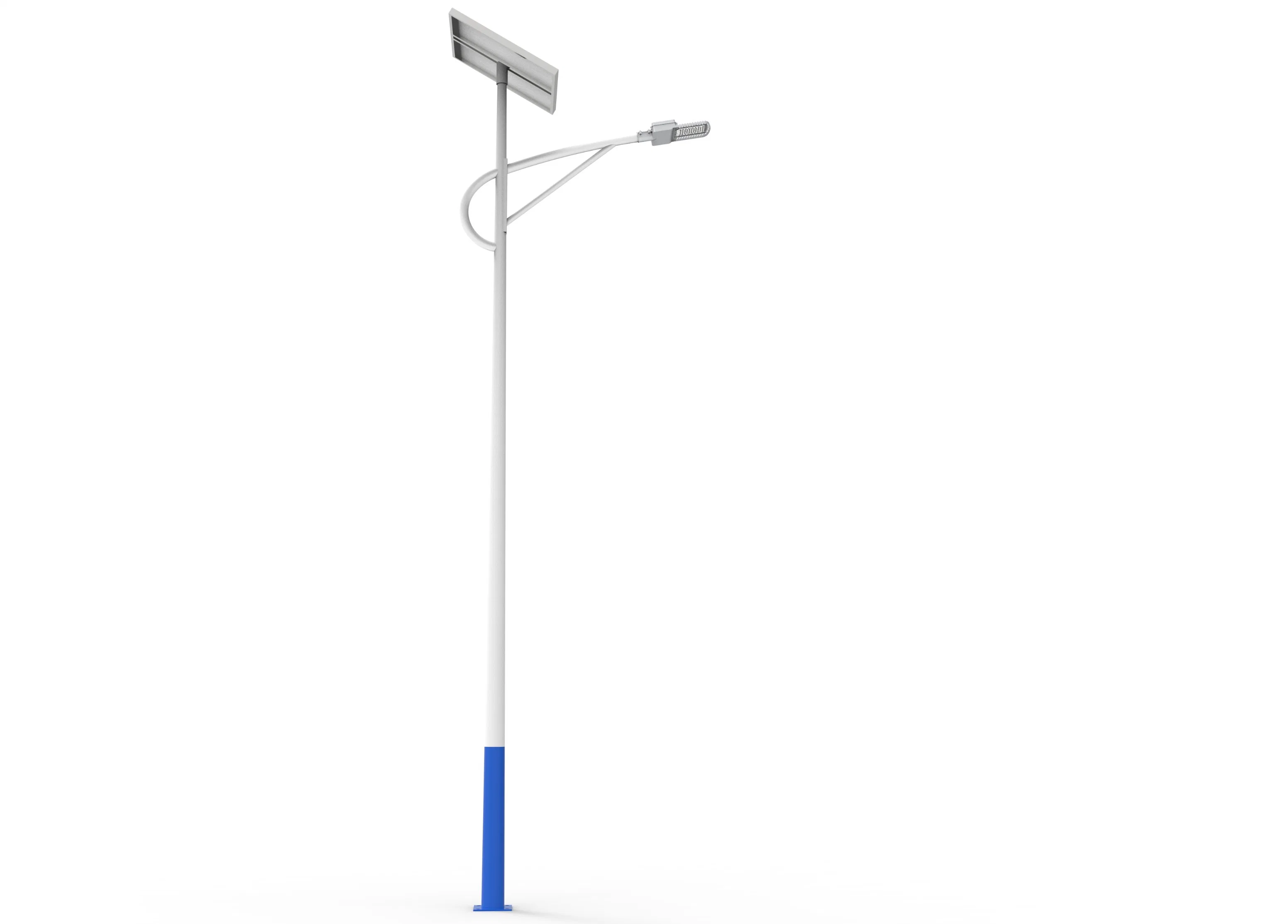 Intégré IP65 en aluminium IP66 étanche extérieur LED IP67 Rue lumière solaire avec batterie au lithium du capteur de mouvement et le panneau solaire