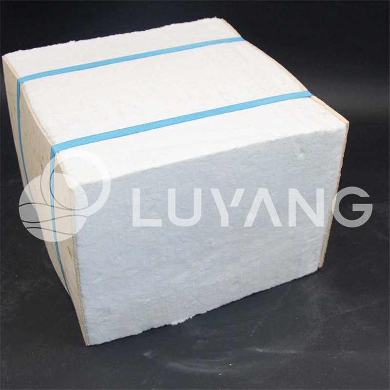 1260 Luyangwool módulo de fibra cerámica Furnace Klin Back-Linning aislamiento resistente a fuego/Refractory Materiales AES/Kaowool/dura/Fiberfrax 305X305X305mm 220kg/M3