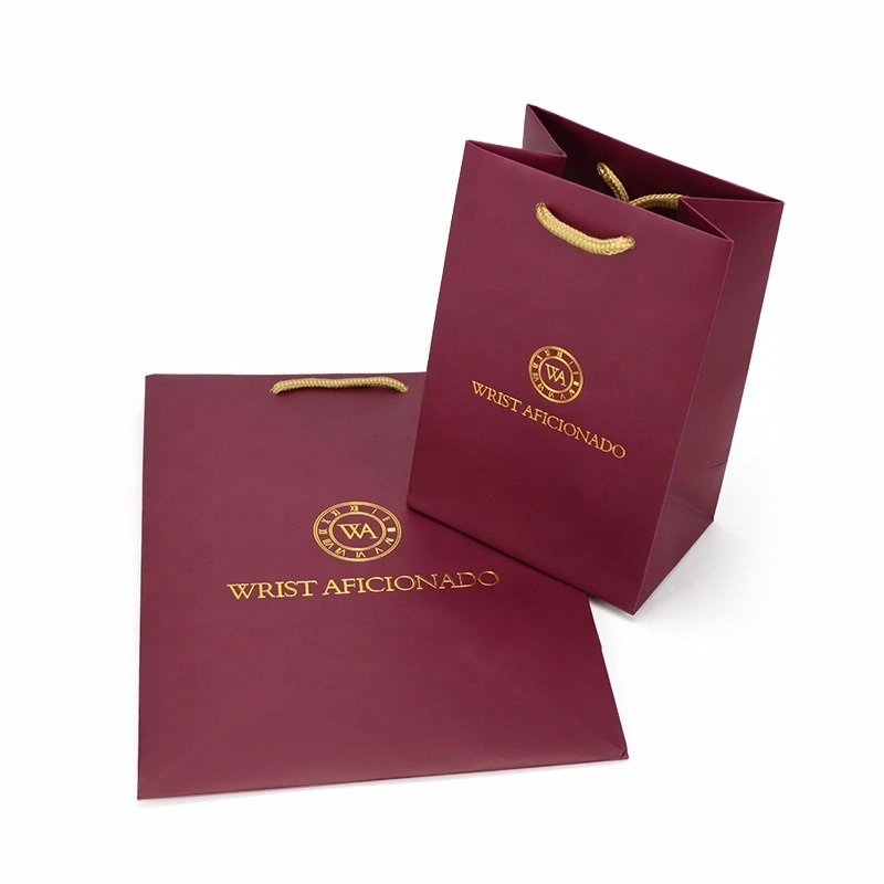 Custom Luxury Color Gift Paper Shopping Bag with Your Own Logo Handle Black Kraft Paper Bags