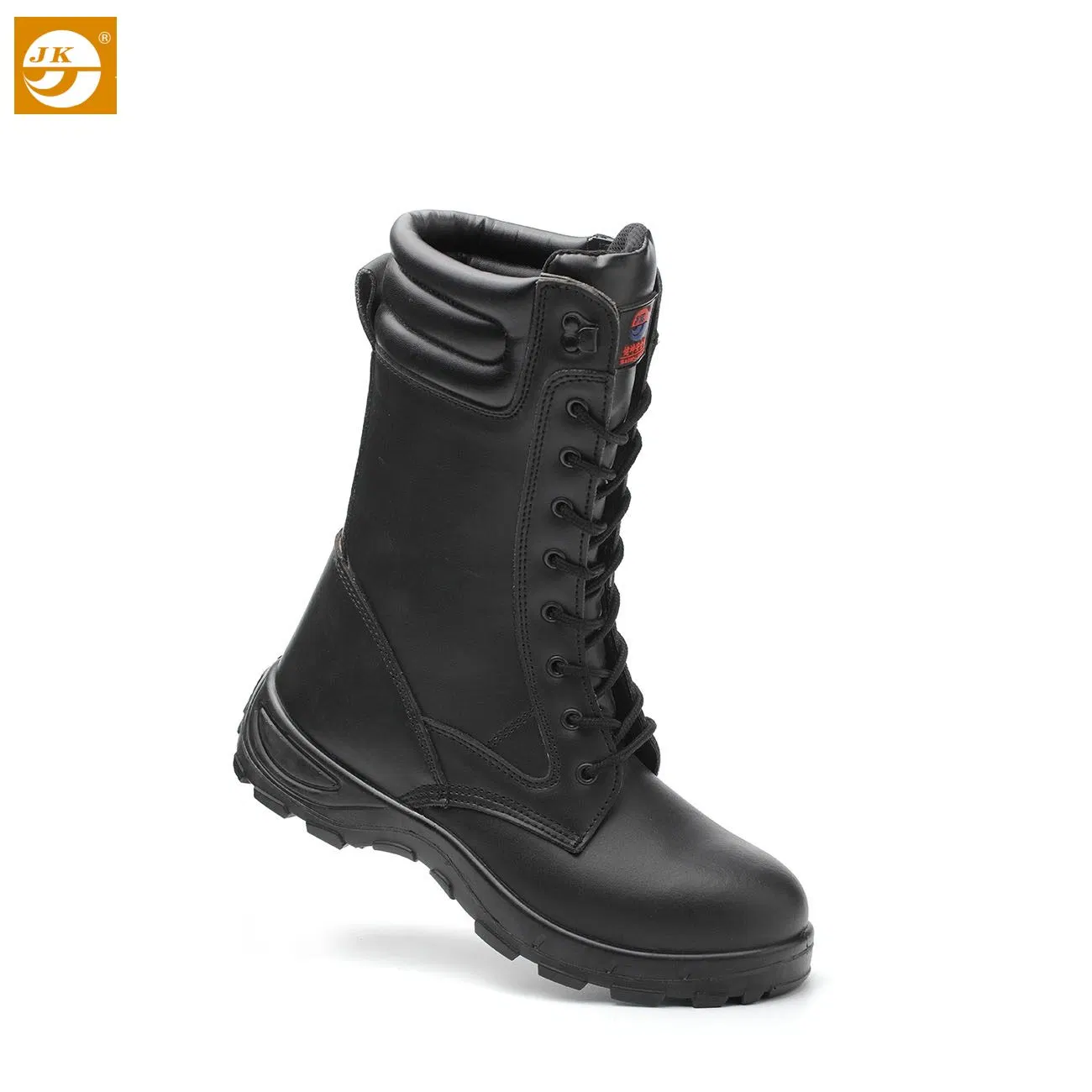 Black Color Tactical Shoes with Genuine Leather