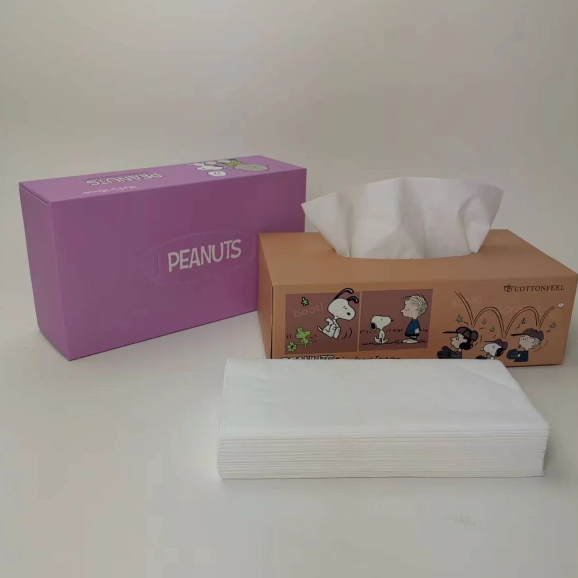 Soft 2 Ply 14GSM Virgin Wood Pulp White Cube Box Facial Tissue