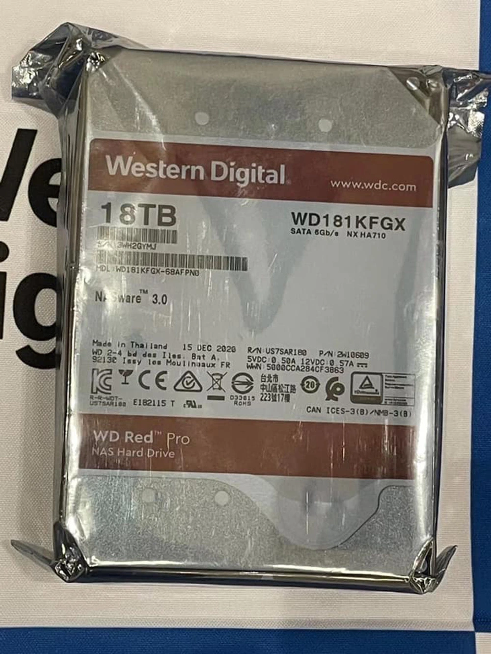 Western Digital Red PRO 18 Tb SSD/HDD 7200rpm SATA 6GB/S Internal Nas Hard Drive (WD181KFGX) Wd SSD/HDD