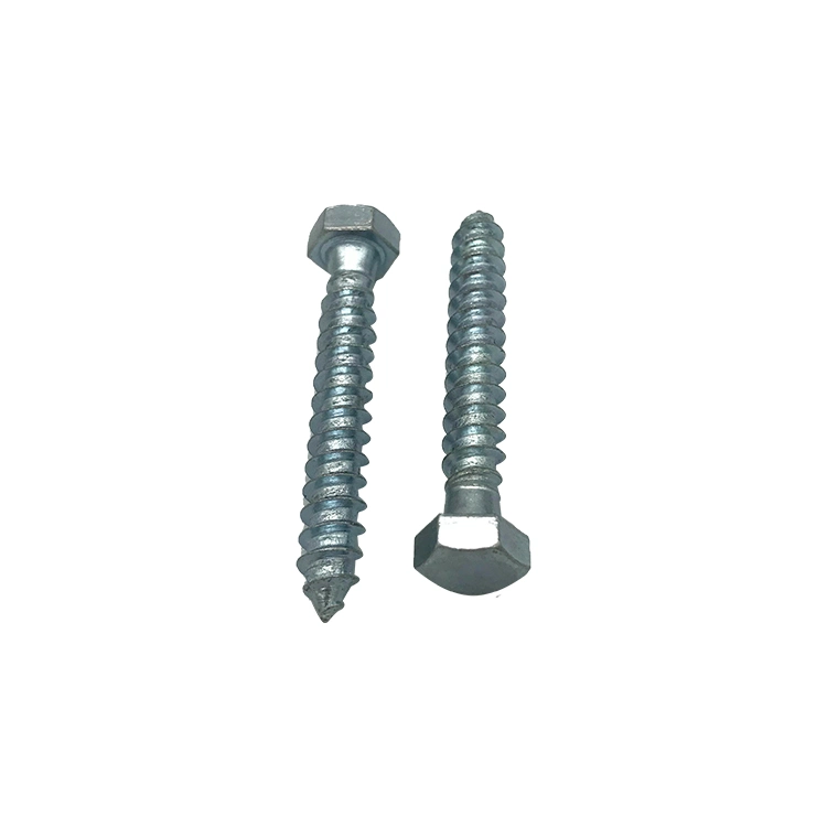 DIN571 pulgadas ASME B 18.6.1 Lag de cabeza hexagonal de acero inoxidable tornillos para madera