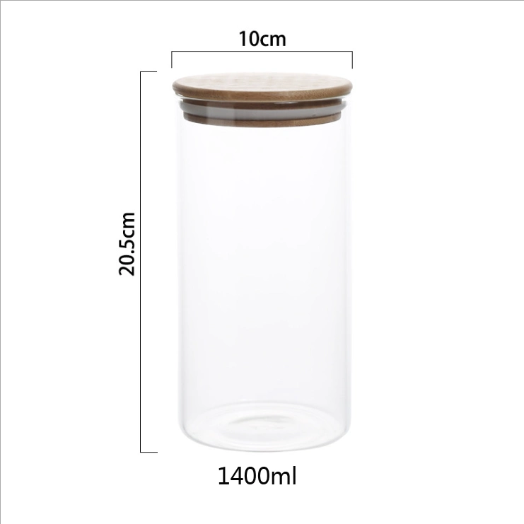 Customized Style High Borosilicate Glass Storage Bottle for Food