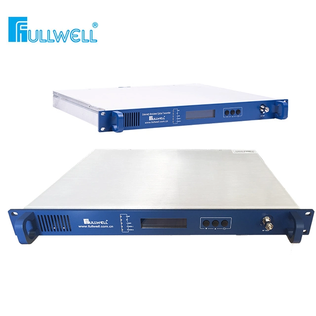 Factory Price 1550nm CATV External Modulated Optical Transmitter 2 Outputs 7-10 dBm Power