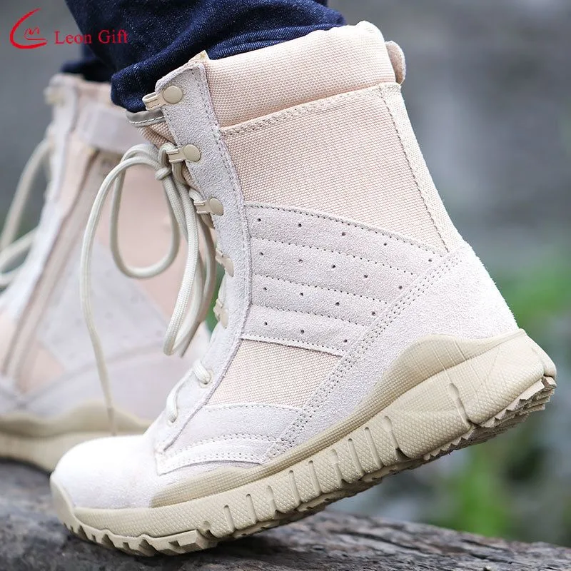 Wholesale/Supplier Custom Fashion Combat Wear Resistant Training Breathable Outdoor Tactical Travel Boots Security   Shoes