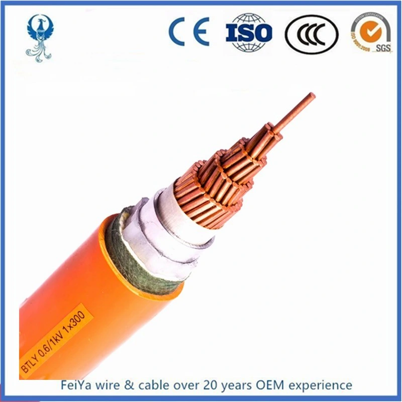 3X15 núcleos de potência não isolados com tela três núcleos de Terra um extensível Instalação do piloto em um Cabo de Mina subterrânea de berço semicondutor