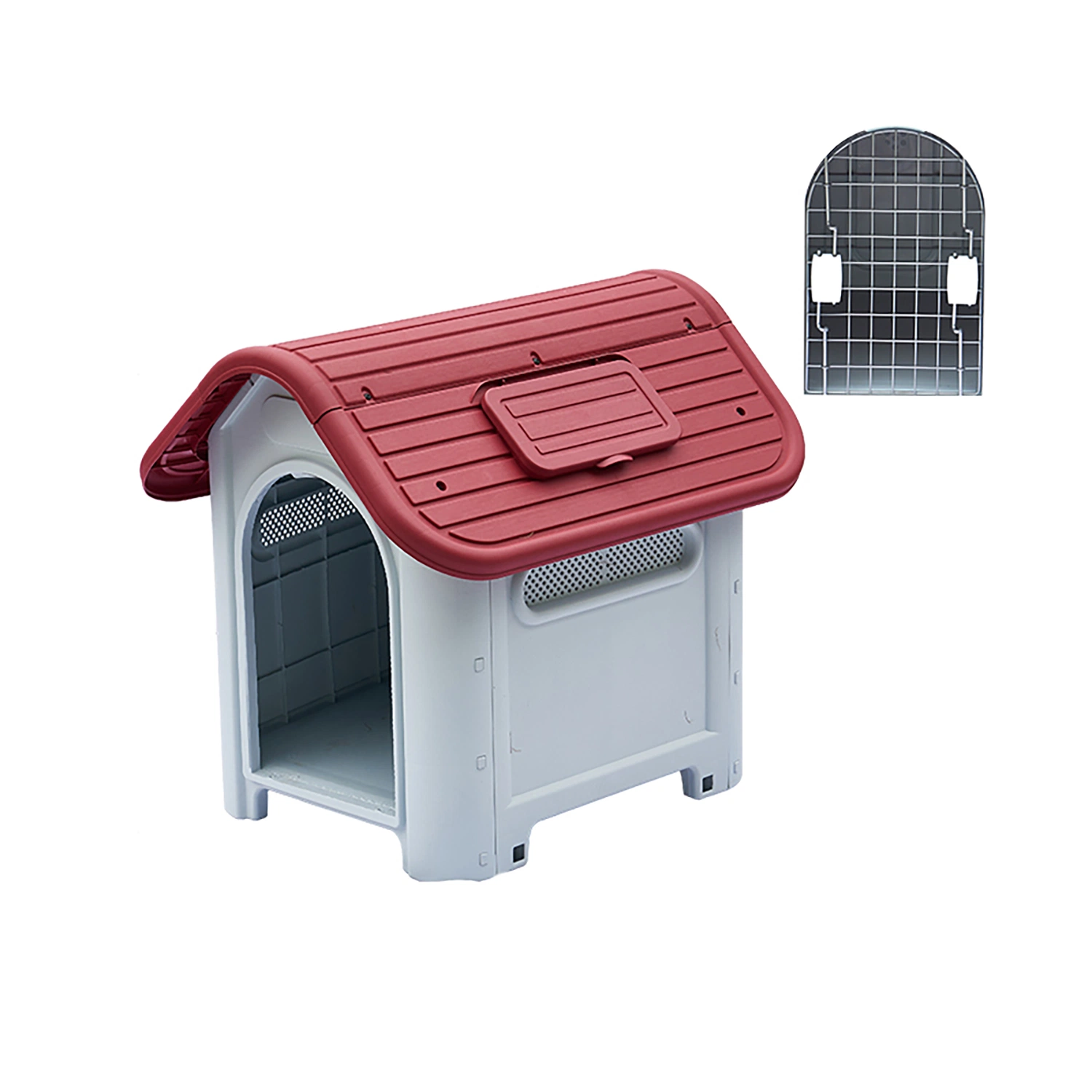 Ecológico - à prova de água Cheap moderno pequeno / cãozinho removível canil Canil Exterior confortável Ventile Luxury Plastic Dog Cage Pet House para Jardim quintal