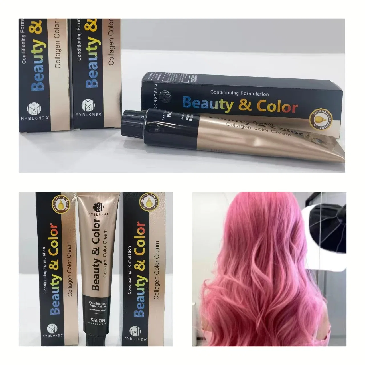 Custom Label Permanent Hair Dye Color Low Ammonia Hair Dye in Developes