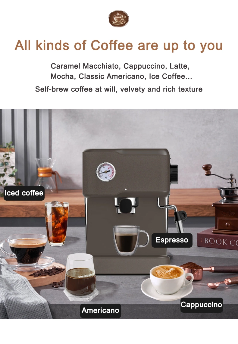 Cerveza fría y caliente Cafetera eléctrica automático de la máquina cafeteras expreso