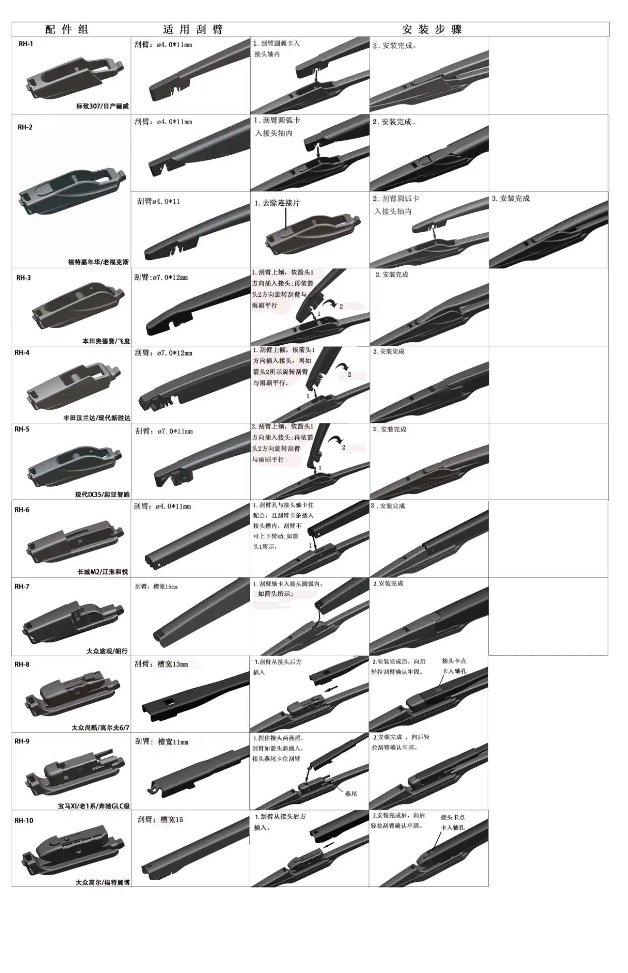 Wholesale/Supplier Wipers Rear Wiper Blades Back Window Windshield Wipers