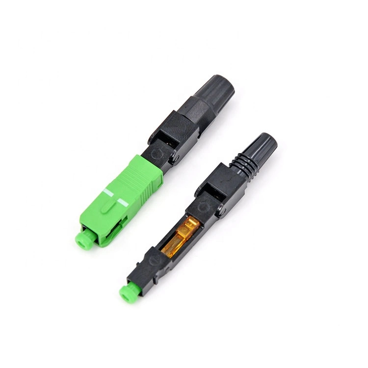 FTTH 60mm low Insertion Loss 0.2dB SM/MM Fiber Optical SC APC fast connector