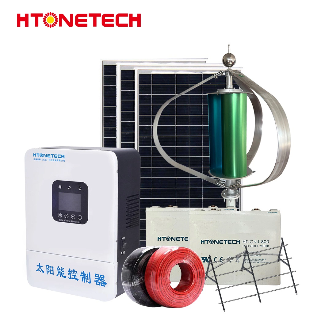 Htonetech Mono Solar Panel 450watt Suppliers Wind Power Equipment China Solar Wind Hybrid Energy System with AC Wind Generator System