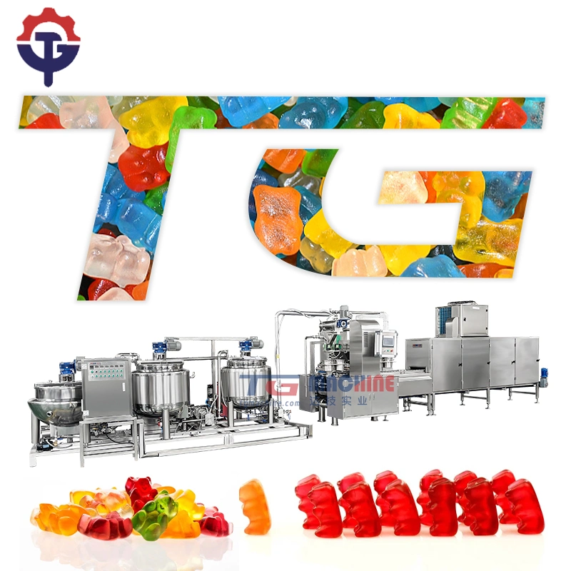 Tg Most up-to-Date Production Equipment Advanced Lutein Melatonin Gummy Candy Machine Production Line with High Safety Lever