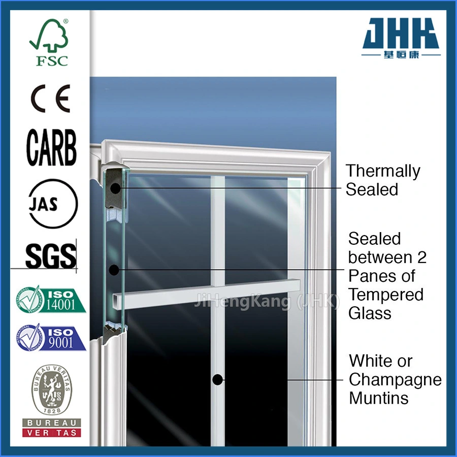 Entrance Furniture Exterior Commercial Fiberglass Barn Doors (JHK-FD04)